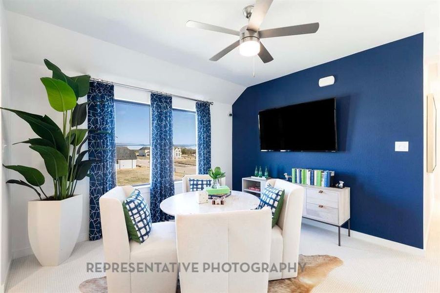 Furnished interior view inside a new home in Aster Park: 40ft. lots, McKinney (Image 33).