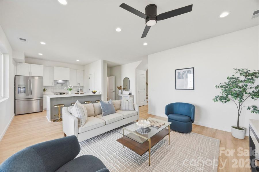 Furnished interior view inside a new home in , Charlotte (Image 19).