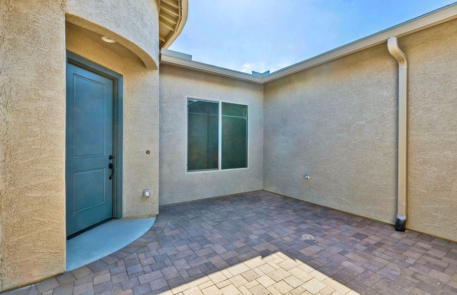 Exterior details and patio area of a home in Del Webb at Rocking K, Tucson (Image 3).