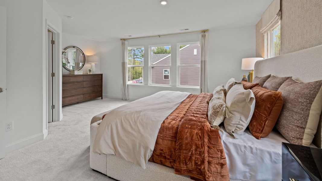 The Litchfield Plan by DBR Homes at Bell Glen in Charlotte, NC- Primary Bedroom