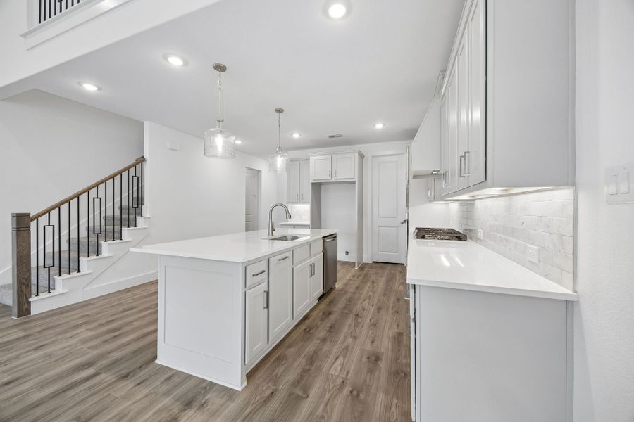 Furnished interior view inside a new home in Painted Tree Woodland West, McKinney (Image 10). Furnished interior view inside a new home in Painted Tree Woodland West, McKinney (Image 10).