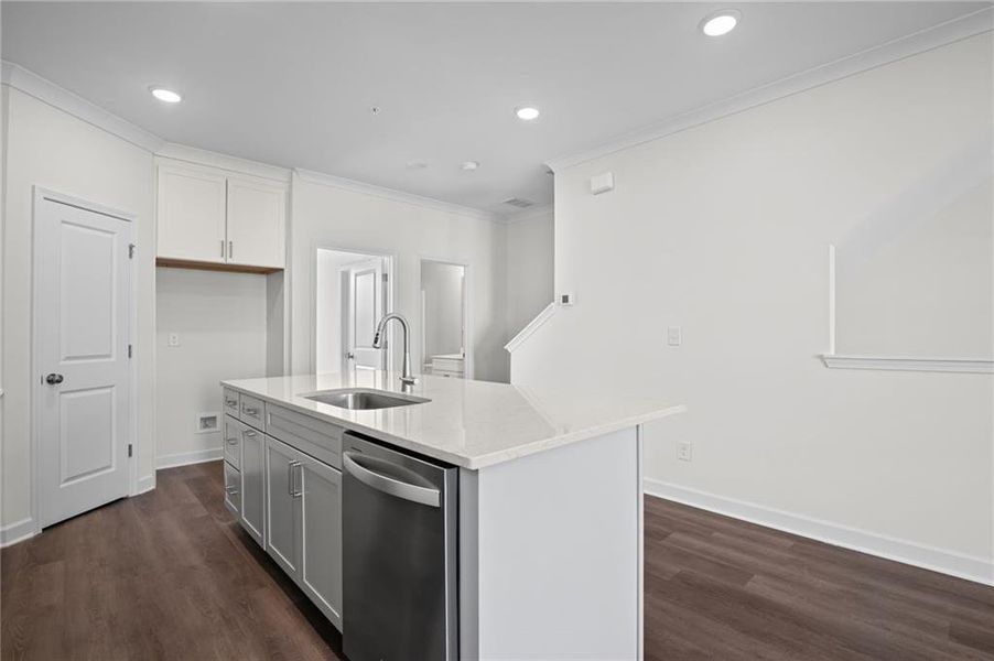 Furnished interior view inside a new home in The Village at River Green, Canton (Image 6).