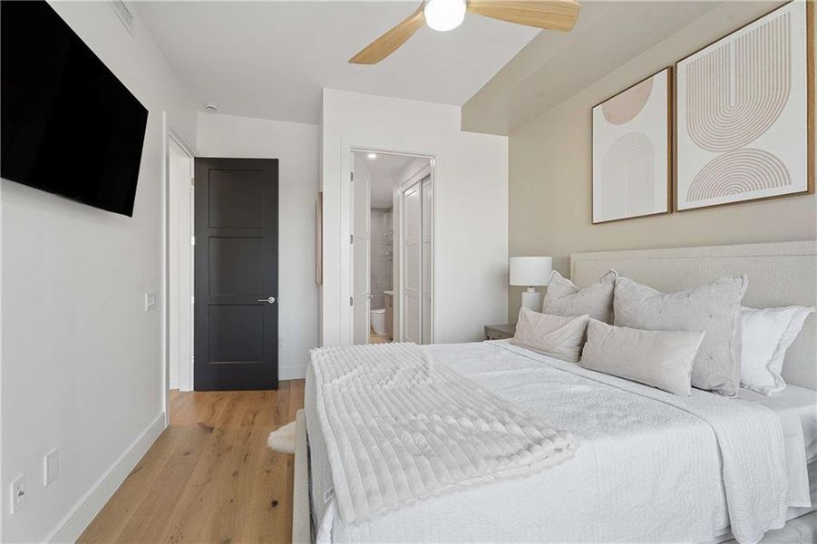 Furnished interior view inside a new home in , Atlanta (Image 36).