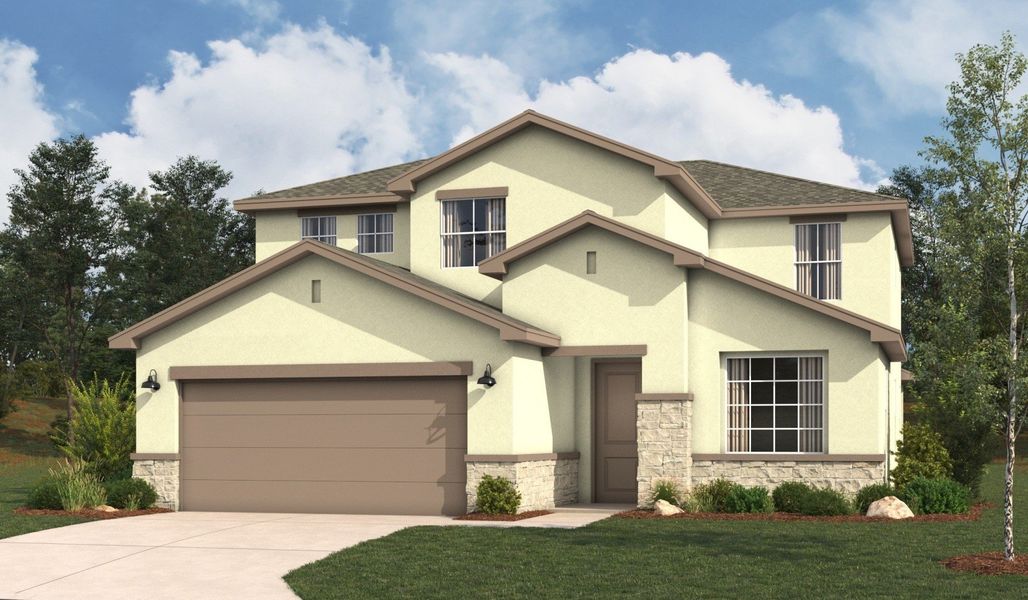 Representative exterior photo of a completed home built from the Poinsettia by Hakes Brothers in Taylor Creek Village, Mcallen, TX (Image 3). Representative exterior photo of a completed home built from the Poinsettia by Hakes Brothers in Taylor Creek Village, Mcallen, TX (Image 3).