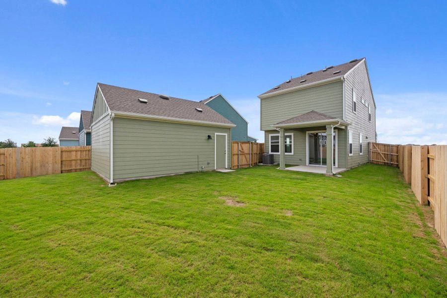 Rear of Home and Private Backyard Rear of Home and Private Backyard