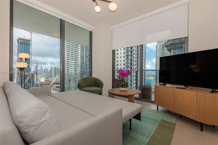 Furnished interior view inside a new home in , Miami (Image 13).