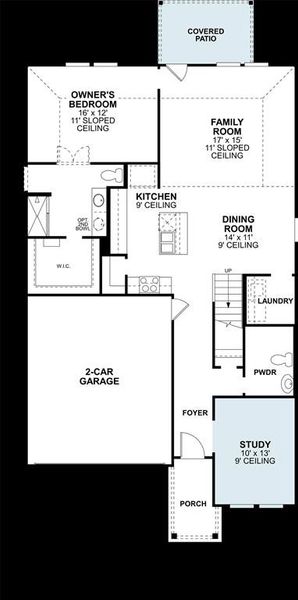 2D floor plan layout of this home in Forest Park, Princeton, TX (Image 2).