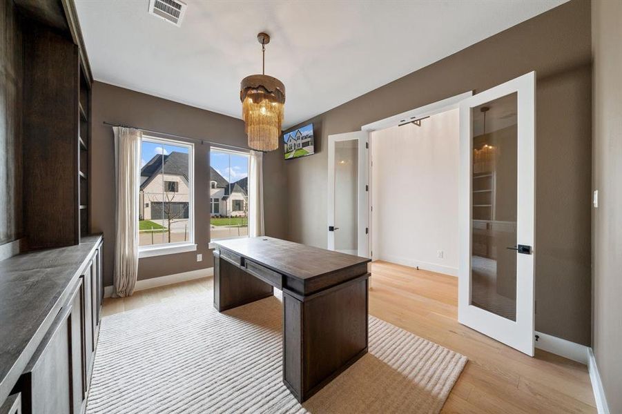 Furnished interior view inside a new home in Painted Tree 60' Series, McKinney (Image 14).