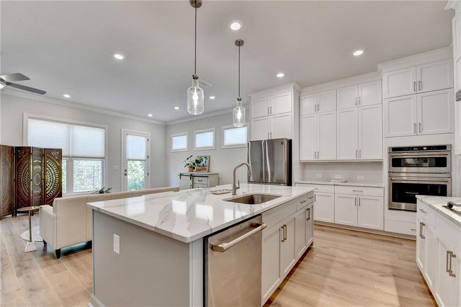 Furnished interior view inside a new home in , Canton (Image 46).