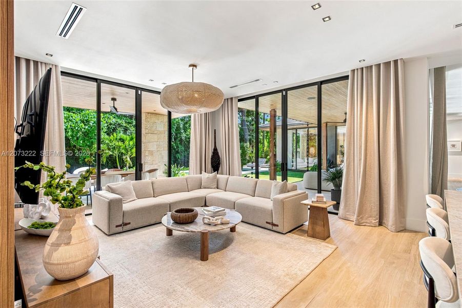 Furnished interior view inside a new home in , Miami (Image 15). Furnished interior view inside a new home in , Miami (Image 15).