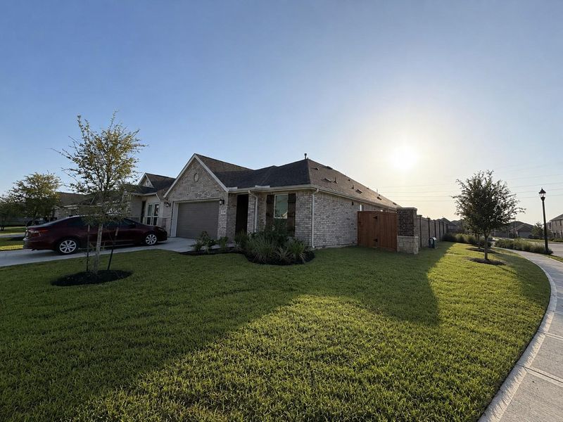 Front exterior of a new home in , Katy, TX, highlighting curb appeal (Image 23).