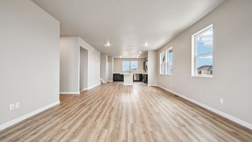 Furnished interior view inside a new home in Windler Townhomes, Aurora (Image 9).