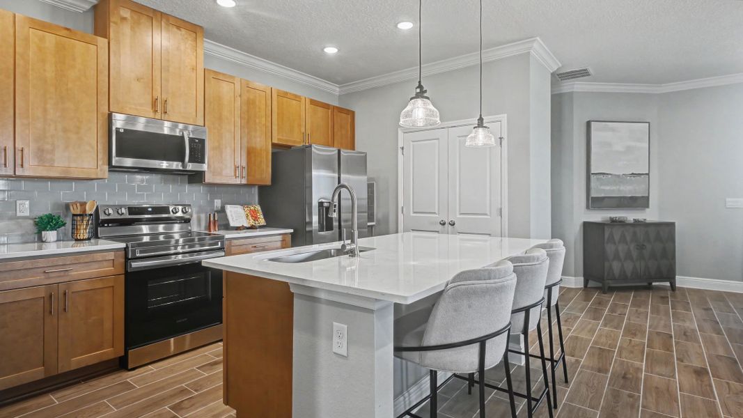 Furnished interior view inside a new home in Golden Gate, Naples (Image 10).