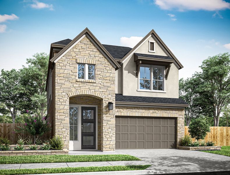 Representative exterior photo of a completed home built from the Heron by Tri Pointe Homes in Trillium, Richmond, TX (Image 21).