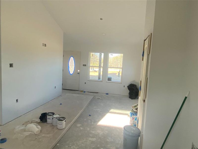 View from Kitchen to Front Door