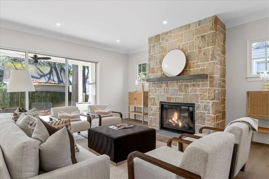 Furnished interior view inside a new home in , Atlanta (Image 37).