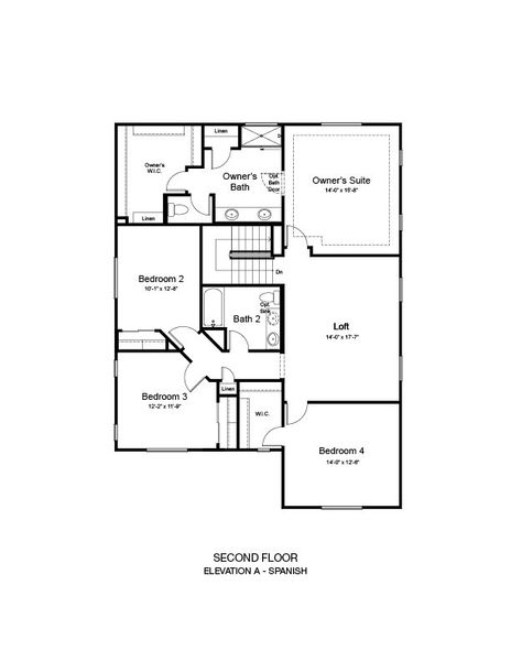2D floor plan layout of this home in La Mira, Mesa, AZ (Image 4). 2D floor plan layout of this home in La Mira, Mesa, AZ (Image 4).