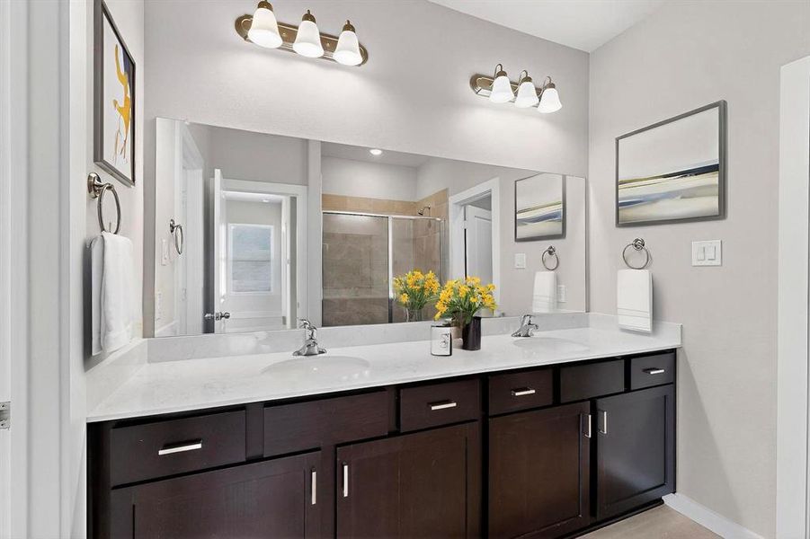 Furnished interior view inside a new home in Solterra Texas, Mesquite (Image 17).