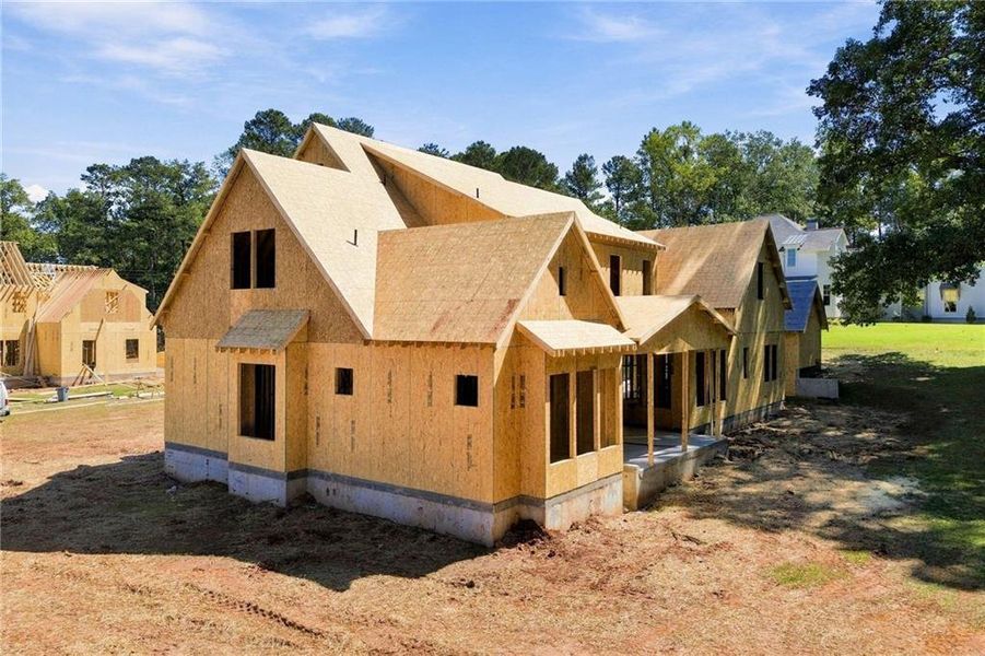 In-progress construction of a new home in , Marietta, GA (Image 7).