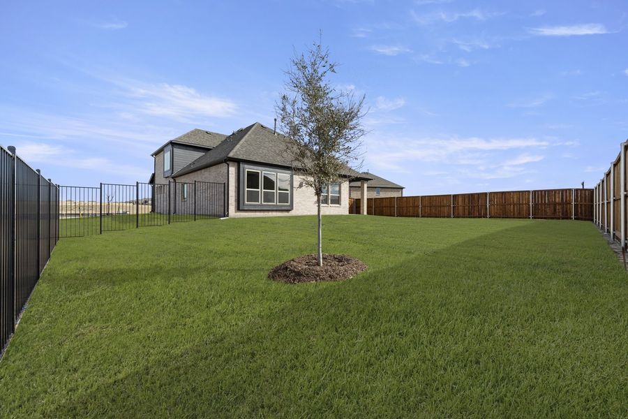 Exterior details and patio area of a home in Brookshire at Legacy Hills, Celina (Image 20). Exterior details and patio area of a home in Brookshire at Legacy Hills, Celina (Image 20).