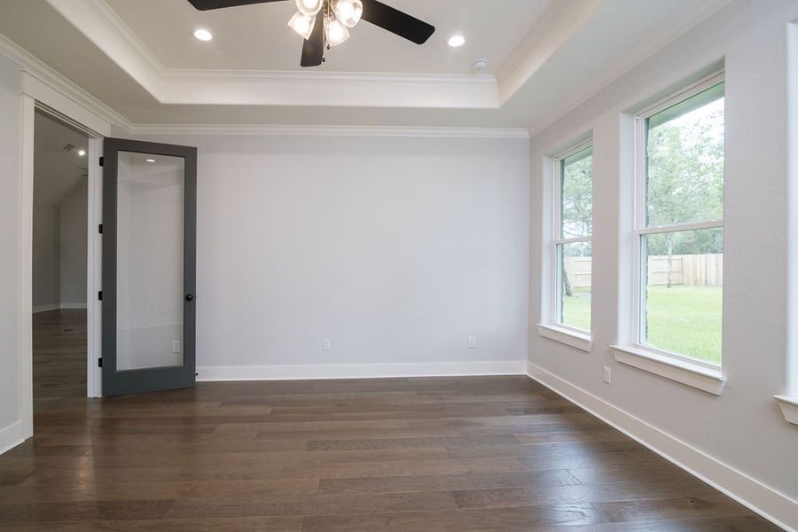 Representative unfurnished interior of a home built from the The Kaylee by Reece Homes in Pebble Creek, College Station (Image 29).