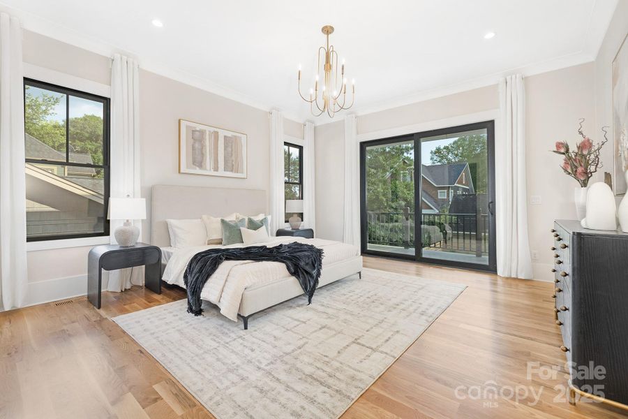 Furnished interior view inside a new home in , Charlotte (Image 33).