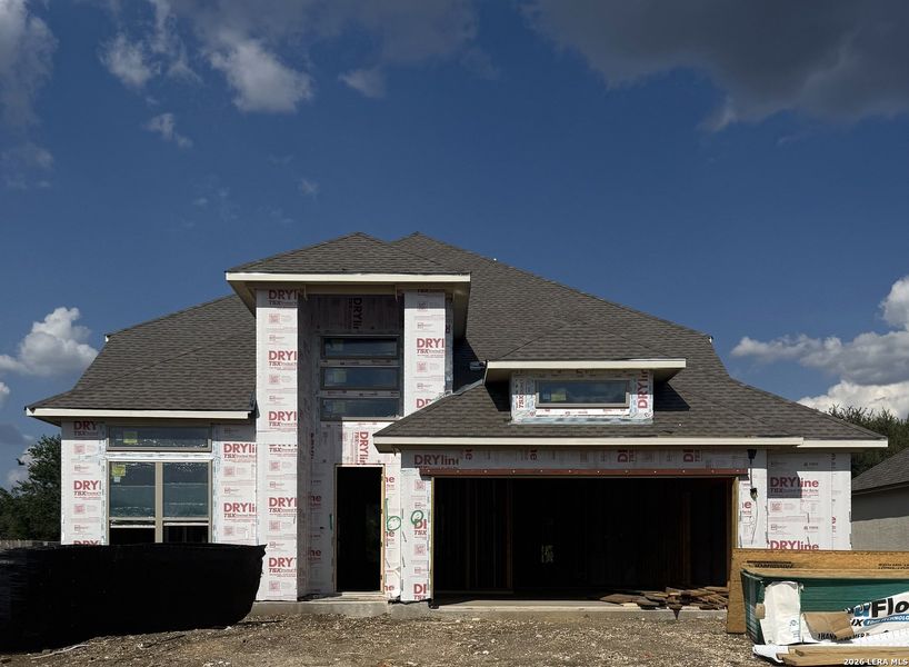 In-progress construction of a new home in Buffalo Crossing, Cibolo, TX (Image 7).