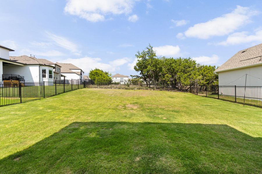 Large backyard. Room for a pool.