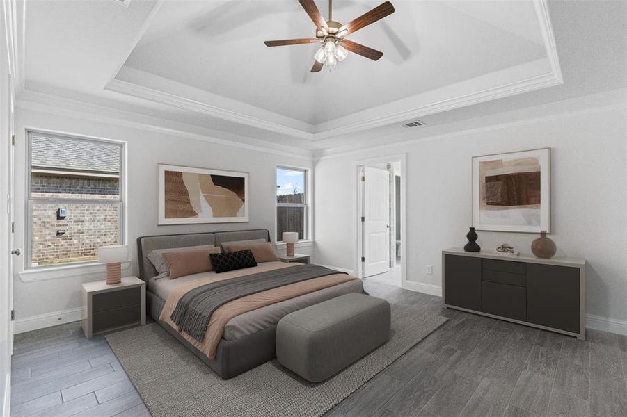 Furnished interior view inside a new home in , Springtown (Image 13).