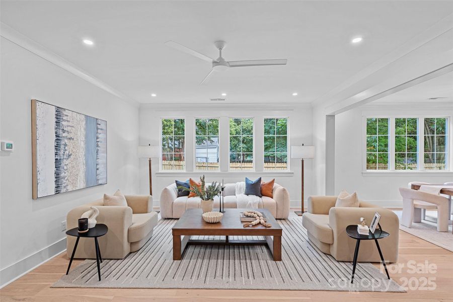 Furnished interior view inside a new home in , Charlotte (Image 27).