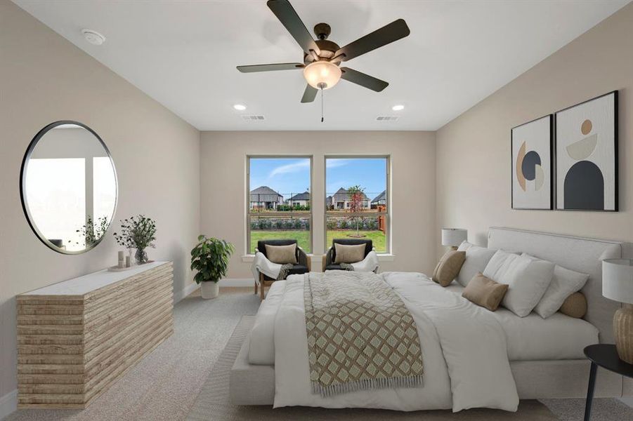 Furnished interior view inside a new home in Mantua Point Classics, Van Alstyne (Image 8).