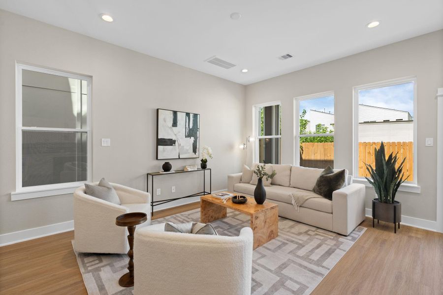 Furnished interior view inside a new home in , Houston (Image 5).