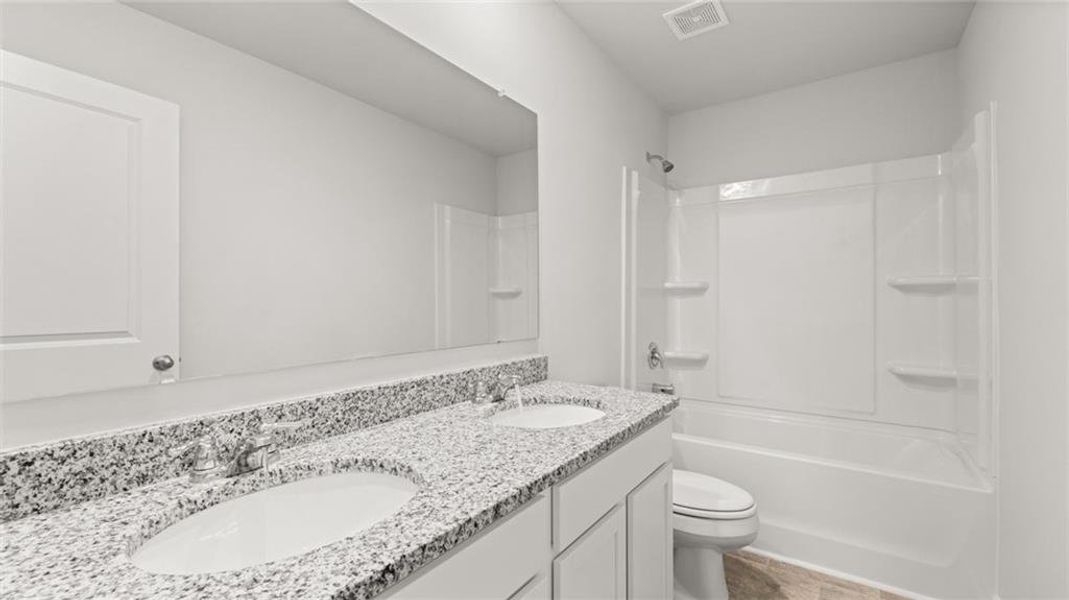 Furnished interior view inside a new home in Poplar Preserve, Newnan (Image 10).