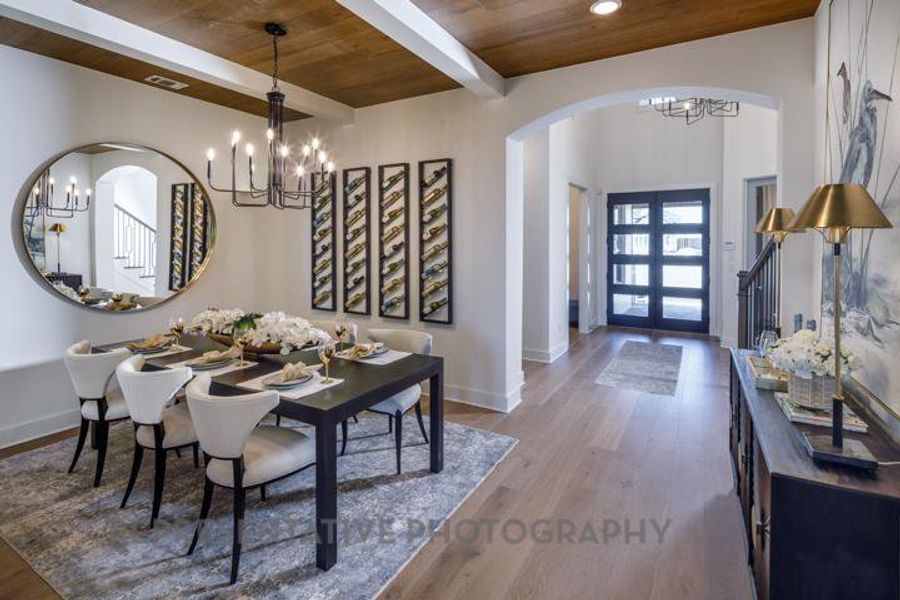 Furnished interior view inside a new home in Sandbrock Ranch: 60ft. lots, Aubrey (Image 10).