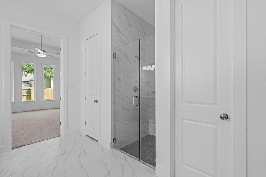 Walk-in shower in Primary Bath Walk-in shower in Primary Bath