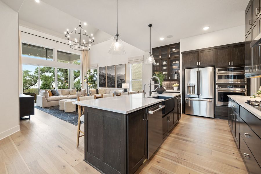 Representative furnished interior of a home built from the Linden by Tri Pointe Homes in Wolf Ranch, Georgetown (Image 18).