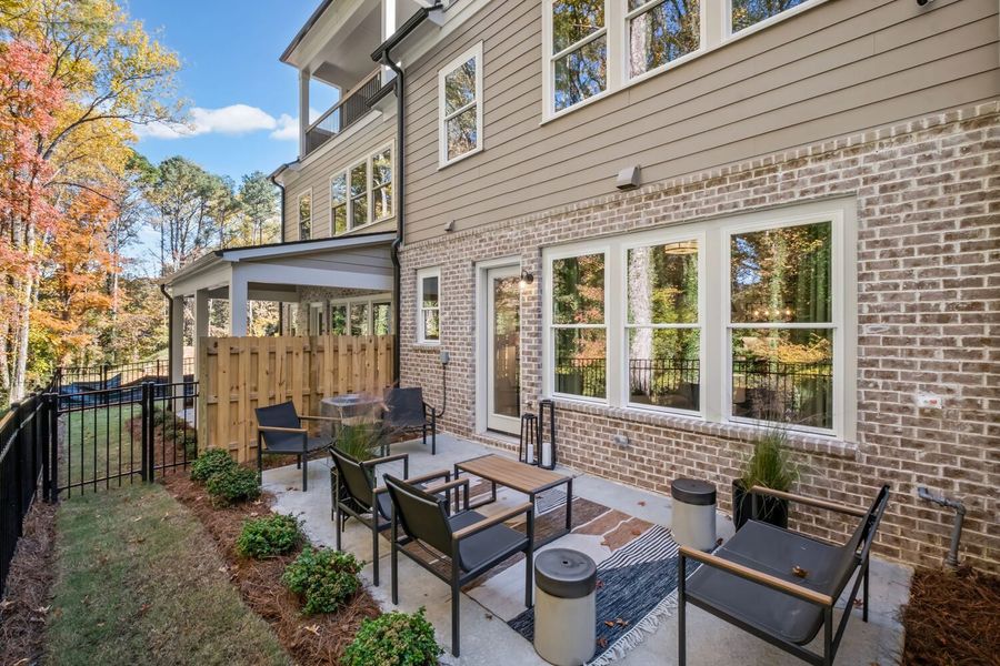 Representative exterior details of a home built from the The Kennedy by JW Collection in Devin's Shire, Kennesaw (Image 24).