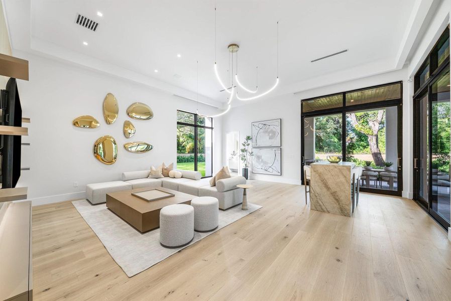 Furnished interior view inside a new home in , Delray Beach (Image 38).