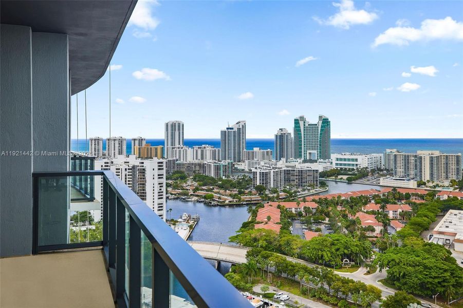 Exterior details and patio area of a home in , Hallandale Beach (Image 1).
