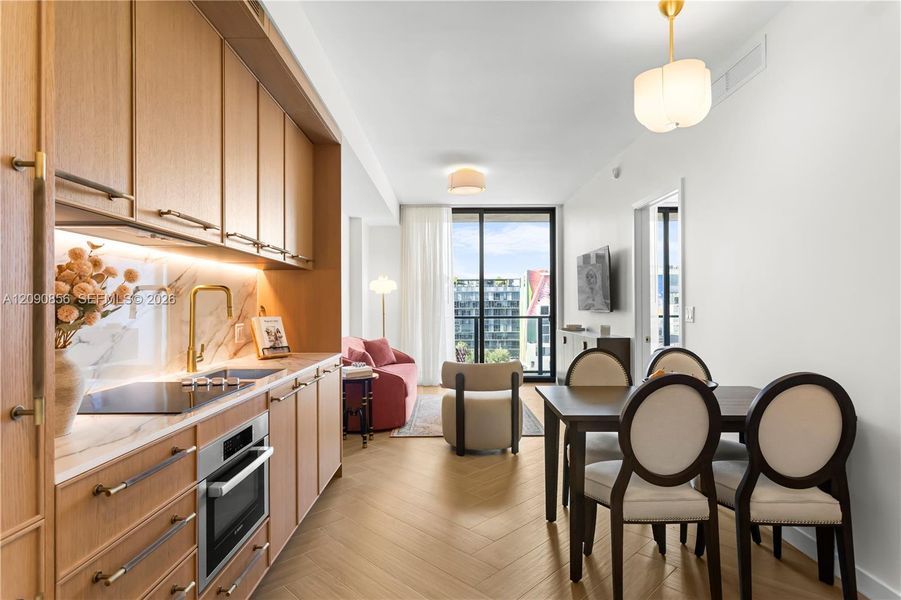 Furnished interior view inside a new home in NoMad Residences, Miami (Image 5).