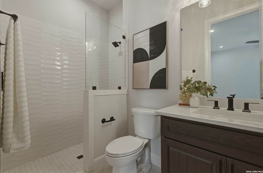 Furnished interior view inside a new home in , San Antonio (Image 35).