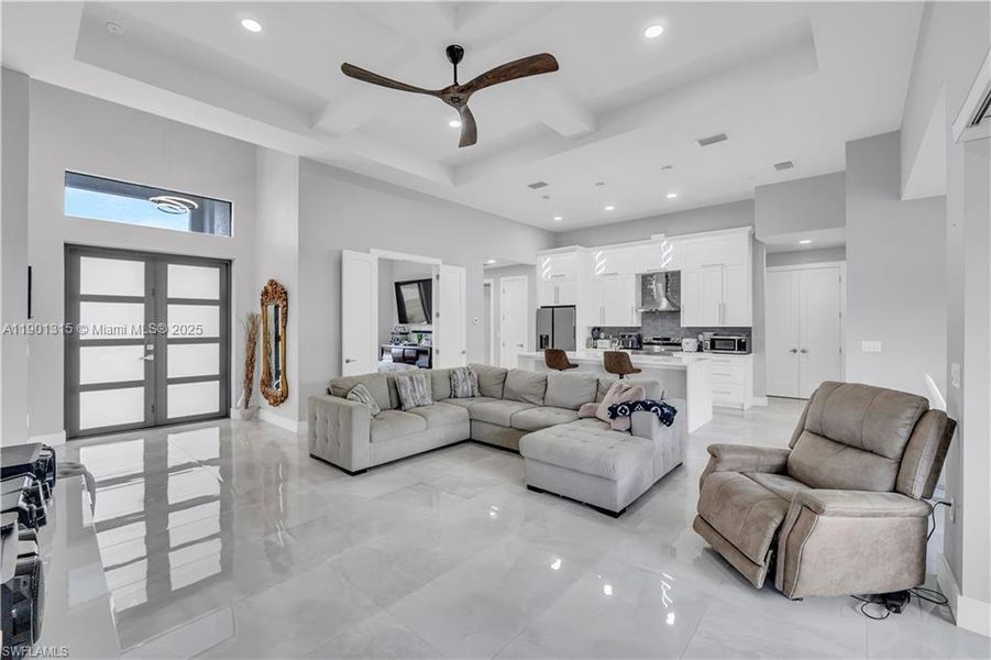 Furnished interior view inside a new home in , Cape Coral (Image 14). Furnished interior view inside a new home in , Cape Coral (Image 14).