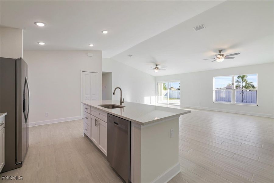 Furnished interior view inside a new home in Cape Coral, Cape Coral (Image 9). Furnished interior view inside a new home in Cape Coral, Cape Coral (Image 9).