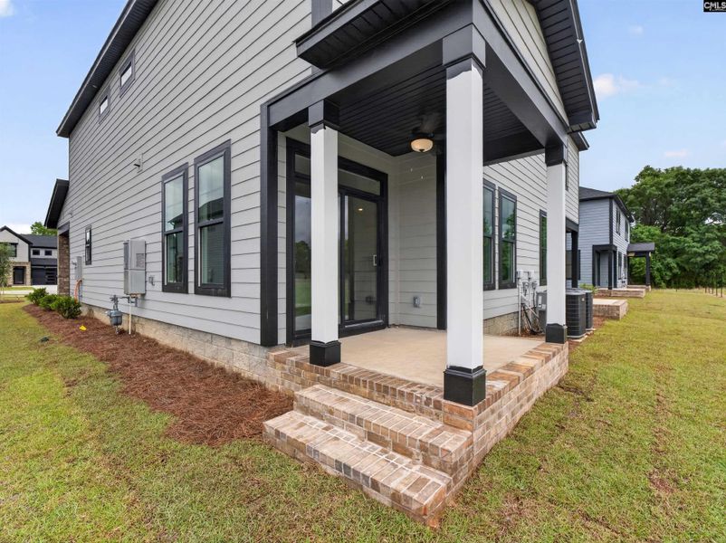 Exterior details and patio area of a home in Dunbar Village, Cayce (Image 23).