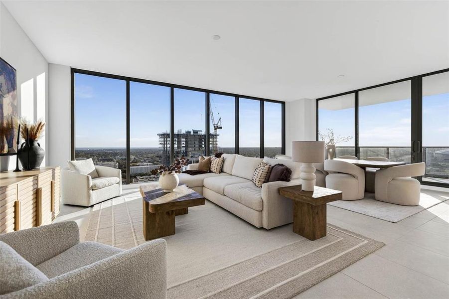 Furnished interior view inside a new home in , St. Petersburg (Image 15).