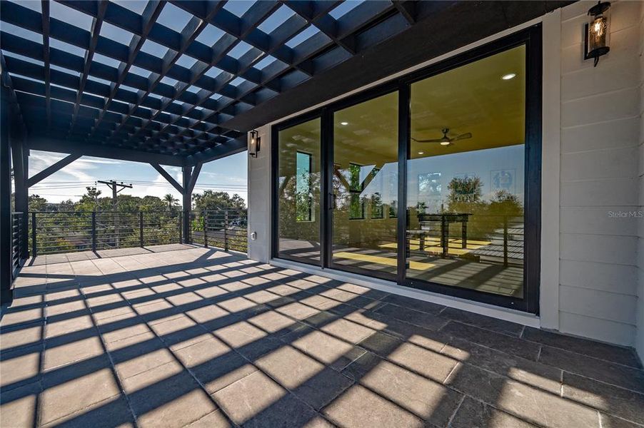 Exterior details and patio area of a home in , Tampa (Image 33).