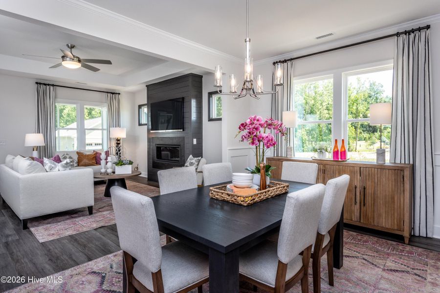 Furnished interior view inside a new home in Coastal Haven, Leland (Image 11).