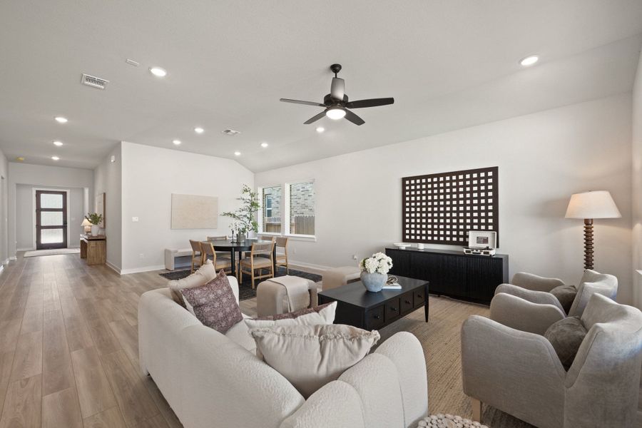 Furnished interior view inside a new home in Lariat, Liberty Hill (Image 11).