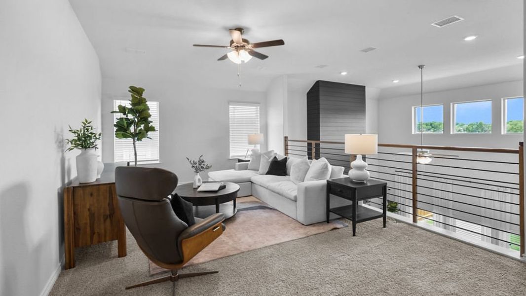 Furnished interior view inside a new home in The Preserve at Forum, Grand Prairie (Image 21).