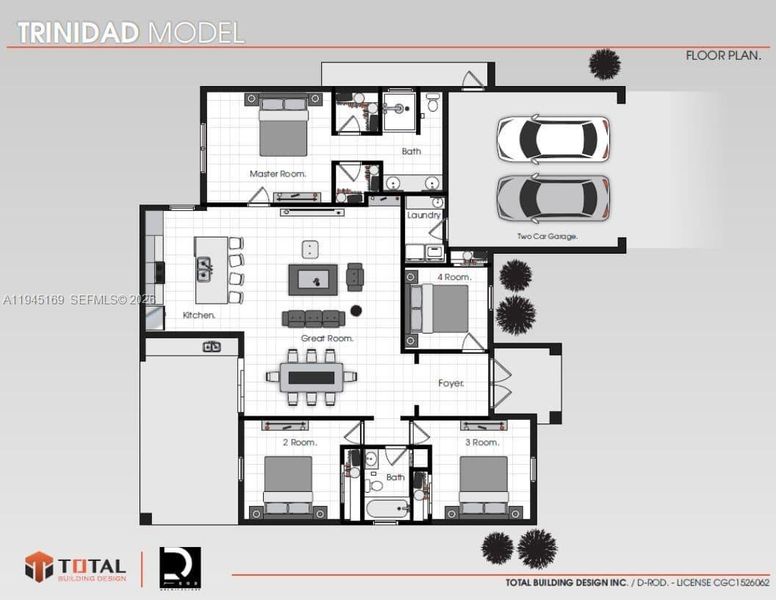 2D floor plan layout of this home in , Lehigh Acres, FL (Image 4).